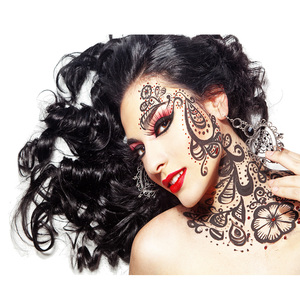 N-toxic personalizada impermeable barato mujeres sexy tatuaje temporal de suministro de Tinta tattoo Sticker proveedores seguro - Product Image 6