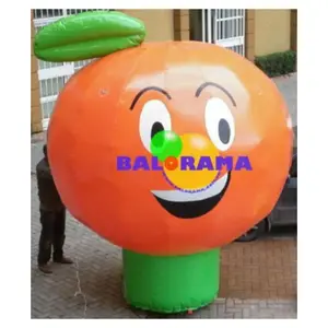 orange advertising balloon, advertising inflatable