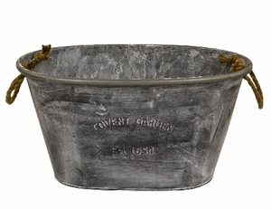 Cubo decorativo para el hogar y el jardín, macetas de flores de METAL con mango para exteriores, cubo galvanizado de Navidad, Juego de 3 macetas de flores - Product Image 5