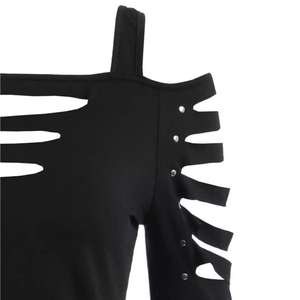 Camiseta de manga corta y cuello corto para mujer, camiseta con diseño personalizado a la moda, la mejor colección de 2022 - Product Image 4