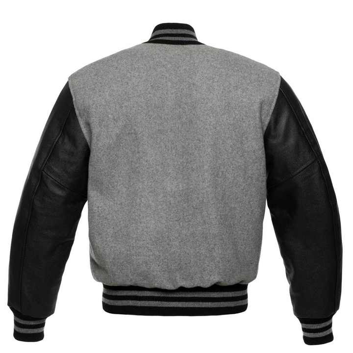 Giubbotto Bomber Da Baseball Da Uomo Varsity Letterman In Lana