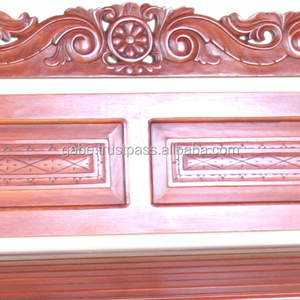 Banc Ansa en acajou massif avec banc de patio sculpté pour décoration extérieure - Product Image 2