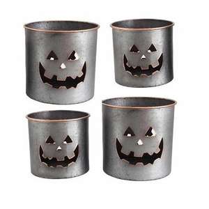 Classic Orange Color Metal Halloween Party Bucket for Easter Occasions - Product Image 5