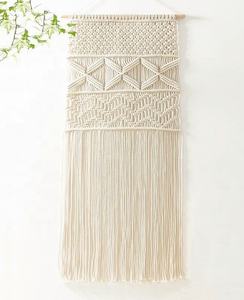 Macramé orgánico colgante de pared hecho a mano diseño natural tela decoración para el hogar con estilo decoración del hogar - Product Image 2