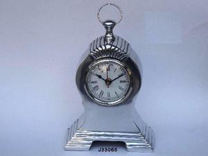 Horloge de table à quartz ronde en fonte d'aluminium de haute qualité Base étagée en métal Autres finitions disponibles pour la décoration intérieure - Product Image 3