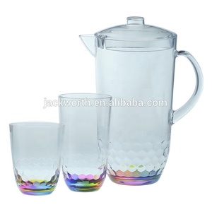 Ensemble de verres à boire en acrylique écologique au design en spirale JACK WORTH - Product Image 6