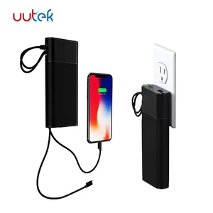 Nouveaux produits 2025 AC plug Power Banks 20000mah PD18W Charge rapide intégrée 2 câbles de charge Longe Power Bank - Product Image 1