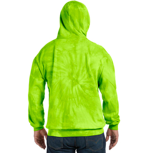 Sudadera con capucha de lana de talla grande para hombre de alta calidad, sudadera personalizada de poliéster Tie Dye con algodón francés Terry, moda de invierno sin forro - Product Image 5