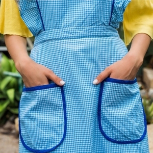 Haute qualité 100% coton taille tablier sans manches cuisine outil de nettoyage avec broderie Logo ISO certifié vente fournisseur indien - Product Image 6