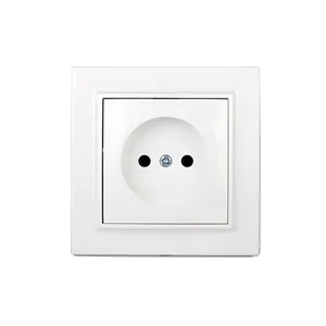 Prise murale électrique murale Standard EU UK, 220V, 16a, encastrée, sans terre, thermoplastique, norme universelle ue/UK