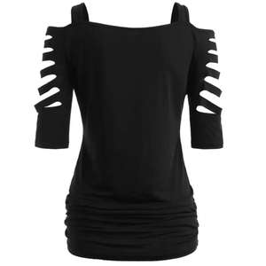 Camiseta de manga corta y cuello corto para mujer, camiseta con diseño personalizado a la moda, la mejor colección de 2022 - Product Image 2