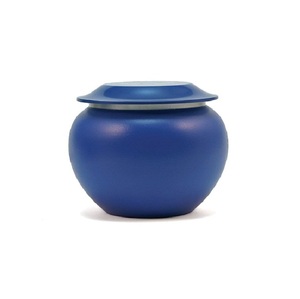 Urna de latón para adultos azul claro de alta calidad para cremación funeraria diseño americano cenizas jarrón conmemorativo al por mayor - Product Image 3