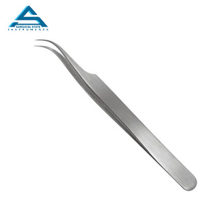 Meilleure qualité en acier inoxydable pointe inclinée or pince à épiler beauté pince à cils - Product Image 6