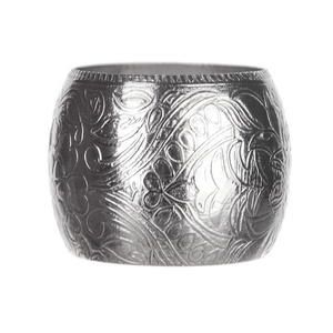 Servilletero de Metal de latón, chapado en plata, forma personalizada, diseño clásico ecológico, soporte para pañuelos de boda para fiestas, superventas - Product Image 1