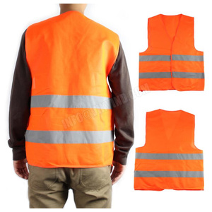 Chaleco reflectante de alta visibilidad con Logo personalizado y etiqueta, ropa de seguridad para el trabajo, tiras reflectantes de múltiples bolsillos, fluorescente, venta al por mayor - Product Image 1