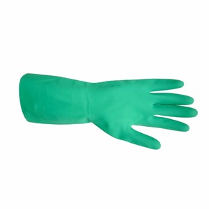 Chem-Gard Última tendencia Alta demanda Guantes de seguridad de nitrilo verde 0,38mm de espesor No sensible Antideslizante Impermeable EN420 EN388 - Product Image 1