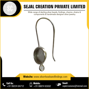 ต่างหูเงินแท้พร้อมห่วง อุปกรณ์และส่วนประกอบสำหรับทำเครื่องประดับ จากผู้ผลิตที่เชื่อถือได้ - Product Image 2