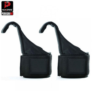 High Quality Best Weight Lifting Rod Hooks Heavy Duty <b>Wrist</b> Wraps <b>Power</b> Weight Lifting Training Gym Grips Straps - Product Image 4