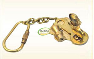 Llavero antiguo náutico, bonito y de diseñador, sextante - Product Image 2