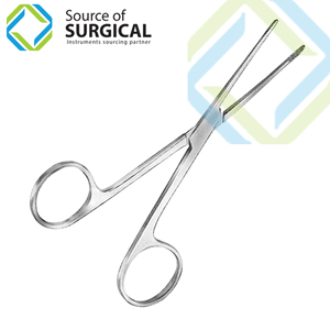 Pince manuelle en acier inoxydable chirurgical pour pansement nasal, instrument chirurgical certifié CE Classe I pour usage hospitalier - Product Image 1