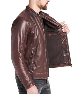 Chaqueta de cuero inspirada estilo motero chaqueta de moto | Chaqueta de moda clásica de cuero real - Product Image 5