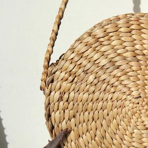 Bandoleras redondas de jacinto de agua para mujer, bolsos de diseñador hechos a mano, Vintage - Product Image 3