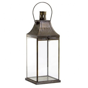 Lanterne à bougie en métal suspendue faite à la main sur mesure disponible en bas quantité minimale de commande fabricant grossiste vente directe d'usine - Product Image 1