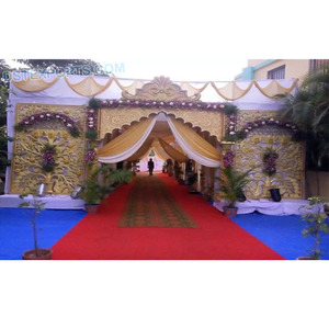 Puertas de bienvenida de boda real India Puertas decorativas gujarati para recepción de boda - Product Image 1