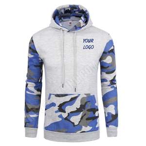 เสื้อฮู้ดลายพรางแบบสวมหัวสำหรับผู้ชายเสื้อฮู้ดกำหนดโลโก้ได้เองดีไซน์ทันสมัยสไตล์ฮิปฮอปสำหรับผู้ชาย - Product Image 4