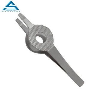 Vente en gros Acier inoxydable Pointe inclinée Manucure Finition de beauté Pince à sourcils professionnelle terne Filetage durable Personnalisé - Product Image 3