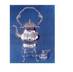 Silver Plated <b>Tea</b> <b>Kettle</b> with burner Restaurant Tableware Elegant Mirror Polished Available in Custom Design and Shape - Product Image 3