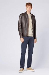 Chaqueta de cuero para hombre de color atractivo de diseño único de manga larga Producto de Venta caliente La mejor chaqueta de cuero ajustada de invierno para hombre - Product Image 3
