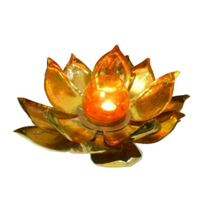 SUPPORT DE BOUGIE FLEUR DE LOTUS FAIT À LA MAIN DÉCOR À LA MAISON SUPPORT DE BOUGIE BON MARCHÉ SUPPORT DE PILAIRE DÉCORATIF DE TABLE À MANGER - Product Image 1