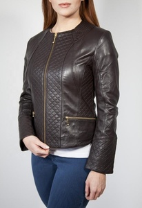 Chaqueta de cuero suave Flexible para mujer, transpirable, informal, a la moda, ligera, urbana, prendas de vestir exteriores, elegante, listo para viajar - Product Image 6