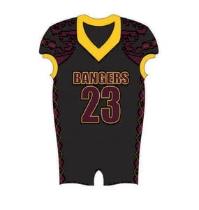 Uniformes de fútbol americano personalizados de 12 paneles de alta calidad, equipo impreso transpirable en juegos completos para equipos semiprofesionales - Product Image 3