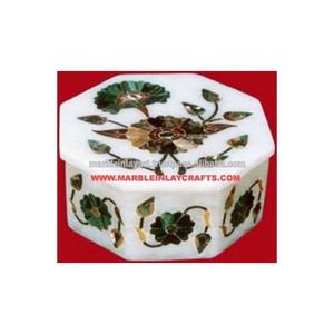 Octagonal Marble Handmade Jewellery <b>Boxes</b> - Product Image 1