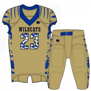 Vente d'usine de maillot de football américain de haute qualité conçu sur mesure respirant petit quantité minimale de commande impression par sublimation uniforme de taille XL - Product Image 2