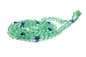 Collar con cuentas de Aventurina para Yoga, collar largo hecho a mano con cuentas de Aventurina, para artista indio, 108 - Product Image 3