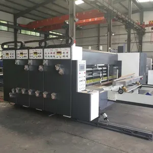 Automatic 1-5 colors corrugated sheet printing slotting die cutting machine