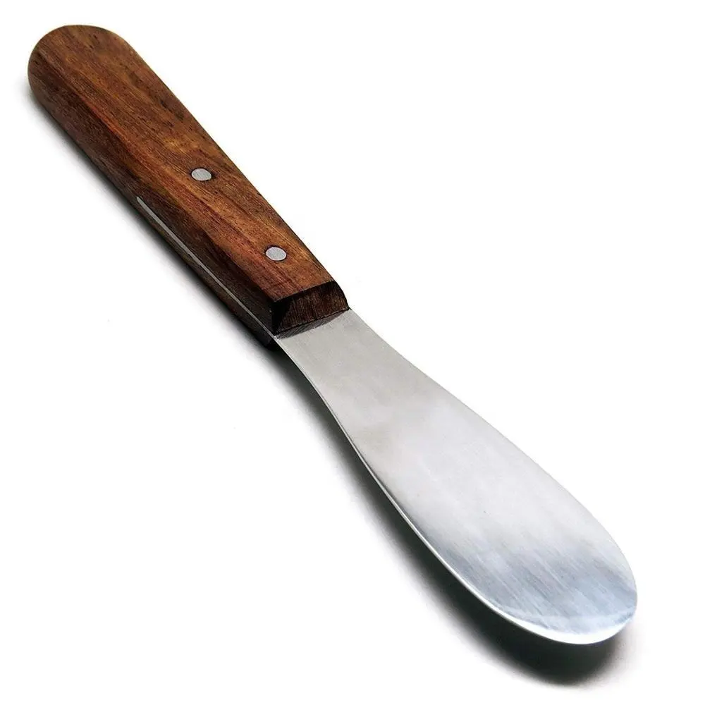 Cuchillo de acero inoxidable para yeso de pared cuchillo de mano con mango y espátula