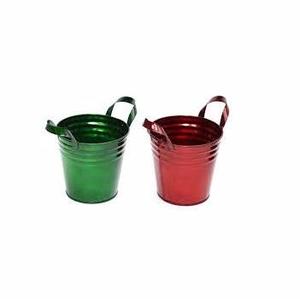 Cubo decorativo para el hogar y el jardín, macetas de flores naturales de Navidad - Product Image 2