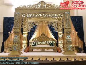 Srylankan-decoraciones para escenario de boda, escenario de decoración para Bodas de gran tamaño, de ajwada - Product Image 3