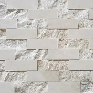 Nouveau Mode De Luxe décoration pour vos projets Beige Marbre Face Fendue et Poli Tile Fait en Turquie CEM-SFP-32-15