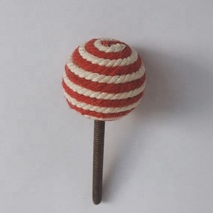 Charnières de poignée de bouton décoratif de meubles en jute gris du fabricant indien Installation auto-adhésive spécialisée dans la quincaillerie - Product Image 5