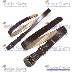 เข็มขัดหนังแซมบราวน์สีน้ำตาลเข็มขัดเครื่องแบบ - Product Image 5