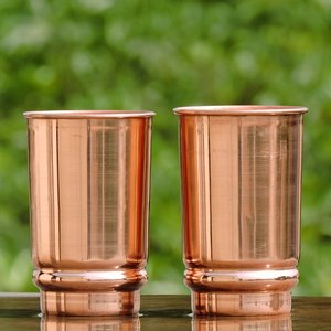 Vasos artesanales de diseño martillado de acero inoxidable 304 seguros para alimentos Tazas de cobre de 16 OZ Puro y hecho a mano para fiestas - Product Image 3
