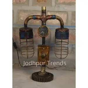 Vintage & Industrial Recycled Sanitary Pipe Pendant Light Table Lamp For Restaurant Furniture