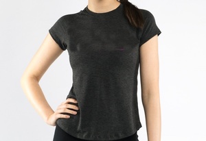 Coupe ample décontracté femmes t-shirt coton tissu à manches courtes haut d'été vêtements de tous les jours décontracté col rond confort t-shirt - Product Image 2