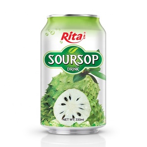 Grossiste 330ml Boîte en aluminium Jus de corossol frais pressé NFC 100% pur Purée de corossol Boisson saine Vietnam - Product Image 2