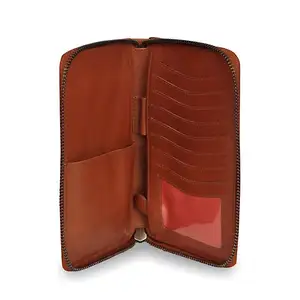 The Multi-purpose Custom Own Brands leather travel wallet and purses handmade wallets for travelling